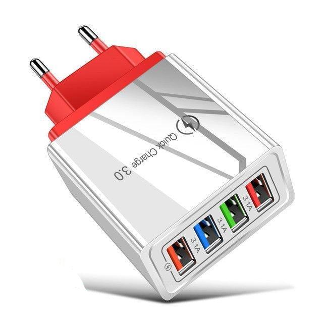 Carregador usb carga rápida 3.0 3.1a - Pimdukaofertas