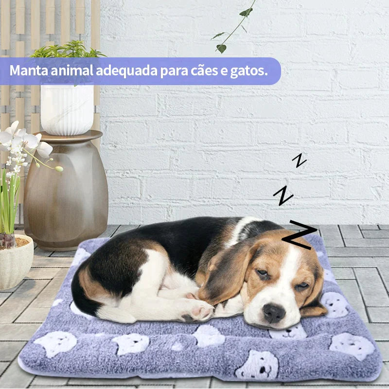 Cobertor peludo - serve como caminha para seu pet - Pimdukaofertas