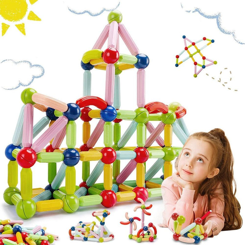 Blocos de Construção Magnéticos - Infantil - Pimdukaofertas